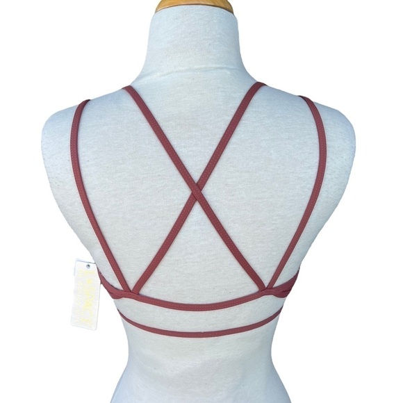 L Space Isley Bikini Top Women’s Size Large Sahara Ribbed Strappy Plunging NWT - Picture 6 of 10